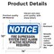 Signmission Fire Suppression System First Alarm If Active OSHA Notice Sign, Vinyl Decal, 14in W x 10in L, 2PK OS-2PACK-NS-D-1014-L-12701 - alternate 5